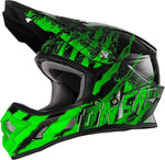 Oneal Cross MC Helmet 3-Series Mercury Black /Green