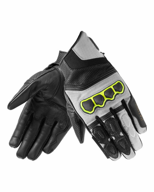 Rebelhorn MC Gloves Patrol kort zwart /grijs