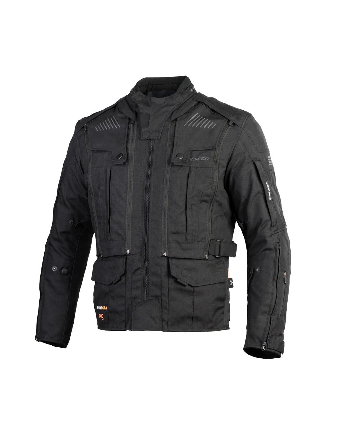 Seca Textil Mc-Jacke Strada Evo Schwarz 