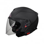 SMK Open MC Helm Hybrid Evo Schwarz