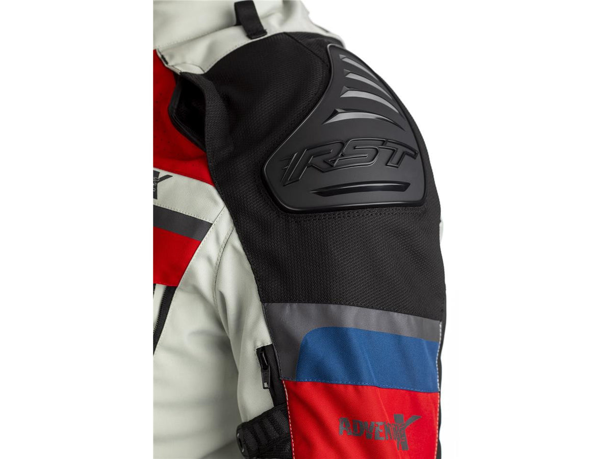 RST Airbag Textile MC Jacke Adventure-X Blue /Rot