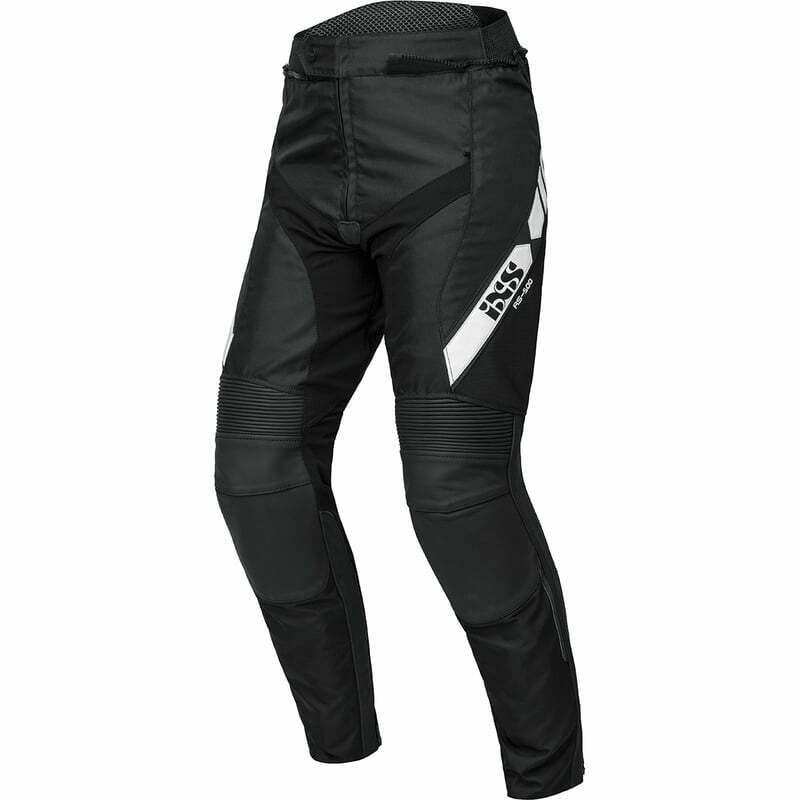 IXS MC Lederhose LD RS-500 1.0 Schwarz /Weiß