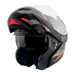 MT Helmet's openable MC helmet atom Matt Black