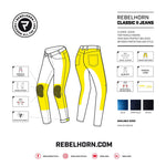 Rebelhorn Dam Kevlar Mc-Jeans Classic II Blau 