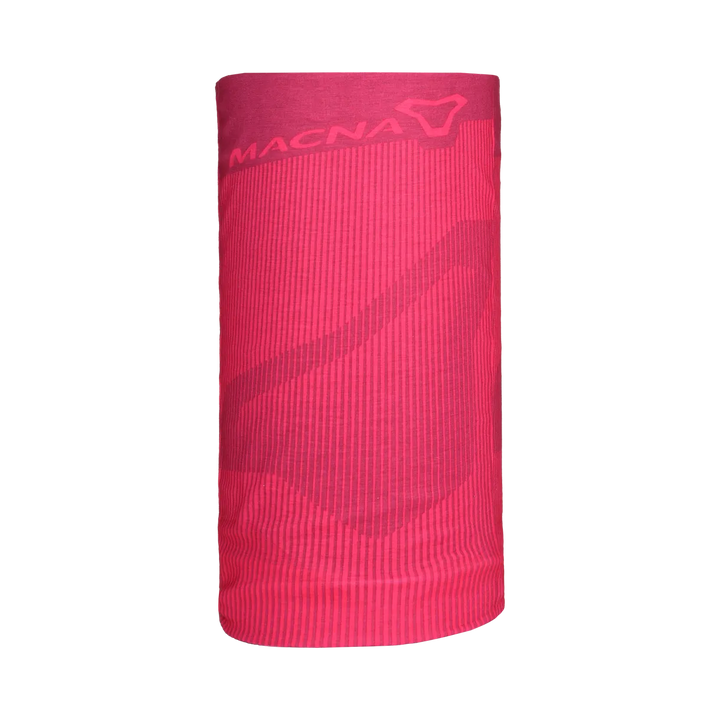 Macna Halskrage Tube Rosa i en stilren design med ribbad struktur, perfekt för dam och stadsmiljö. Tillverkad av mjukt och bekvämt material.