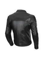 Saca Mc-Skin-Jacke Bonneville perforiert schwarz