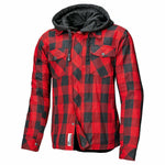 Vastgehouden Kevlar MC -shirt Lumberjack II zwart /rood