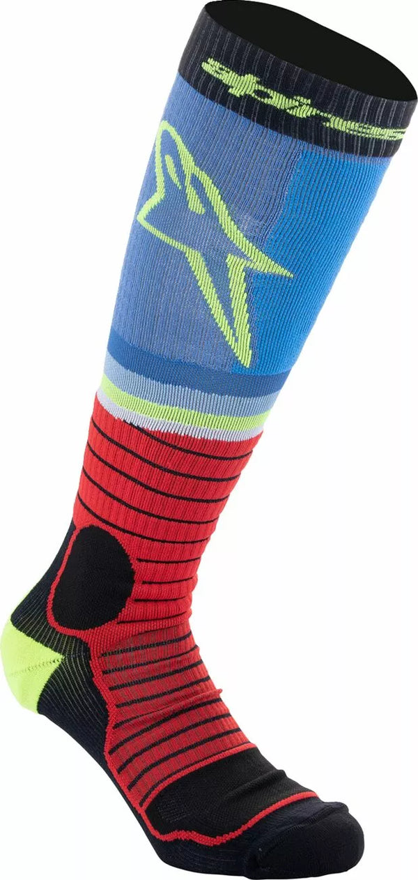 Alpinestars (MX) Sock Mx Pro Blk / Gy / Blu M 4701524-1212-M