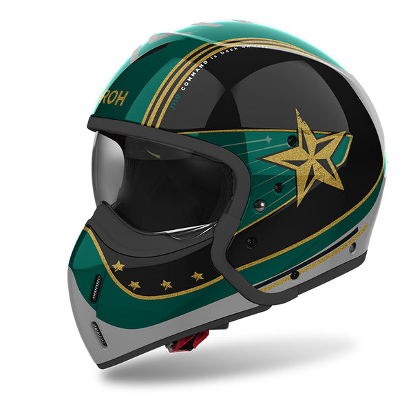 Airoh Open MC Helmet J110 Command Green