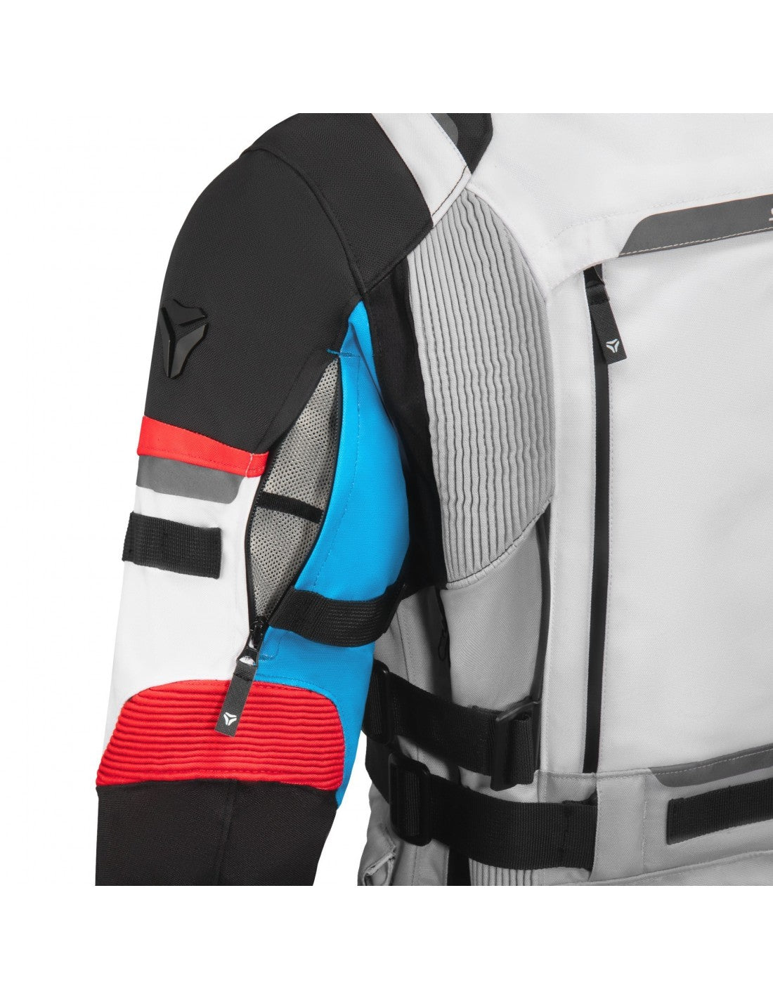 Seca Textile MC Jacket Arrakis III Grey / Blue / Red