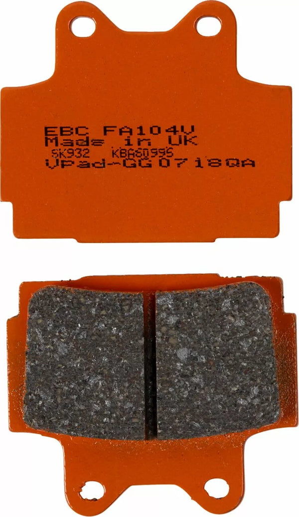 EBC Brake Pad FA ziet er organische FA104 uit