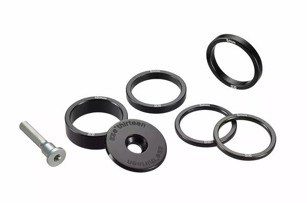 E*Dreizehn Top Cap + Headset Spacer Silve st1upa-115