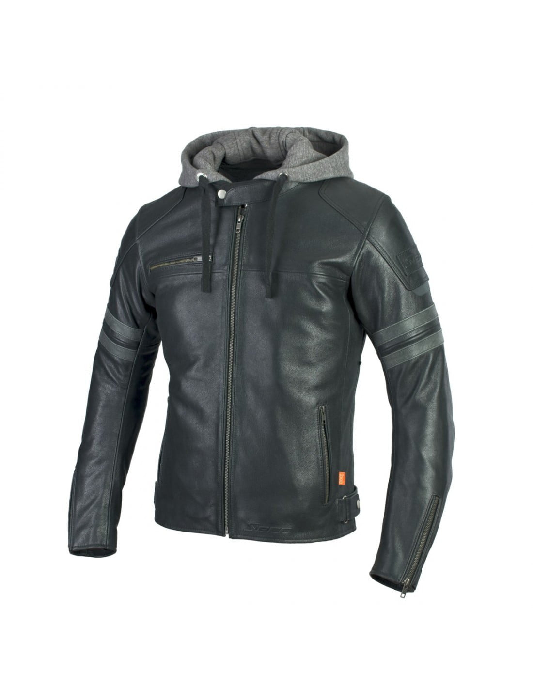 Seca Leder Mc-Jacket Horn II Schwarz