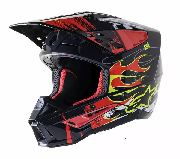 Alpinestars (MX) Helm SM5 Rash rot/g M 8307023-9033-m