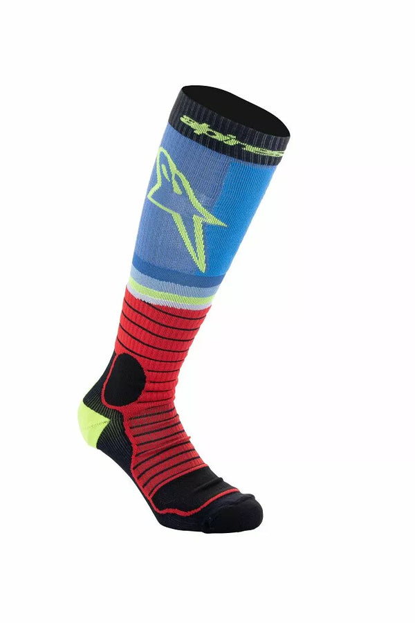 Alpinestars (MX) Sock Mx Pro Blk / Gy / Blu S 4701524-1212-S