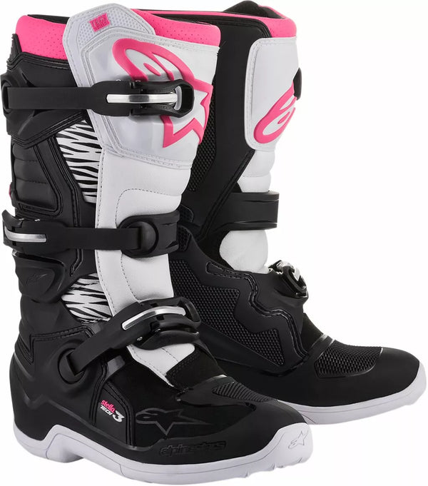 Alpinestars (MX) Boot 4W Tech3 BK / WT / PK 6 2013218-130-6