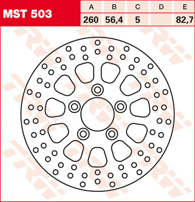 TRW Disc de frein arrière Sportter MST503