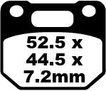 EBC Brake Pad FA ziet er organische FA110 uit