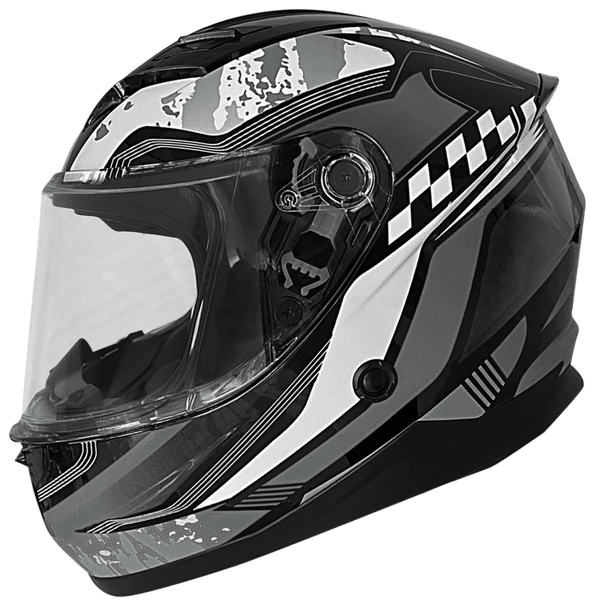 Rocc 42 barn integral MC-hjälm i grått med modern design och justerbar ventilation. Perfekt för juniorförare, fri frakt och snabb leverans.