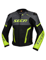 Seca Leder MC-Jacket Hooligan Titanium /Grippe