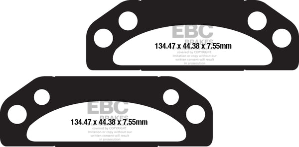 EBC BRAKE PAD CARBON TT DIRT FA659TT