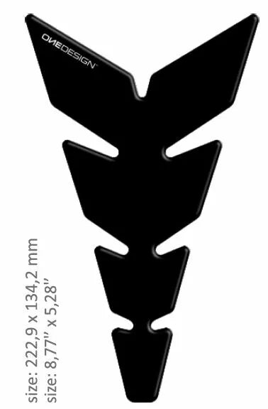 Oneedesign Tank Pad Moon Matt Black Soft Cgan115p