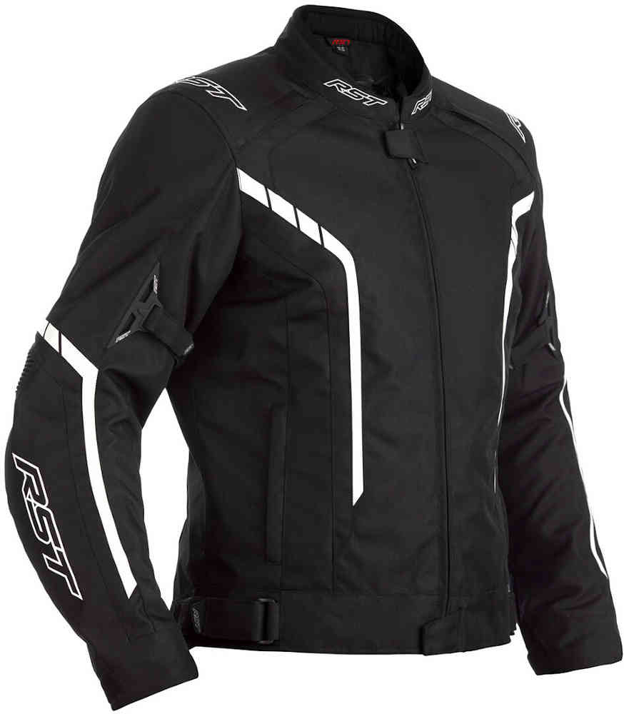 RST Textil Mc-Jacke Axis Schwarz /Weiß 