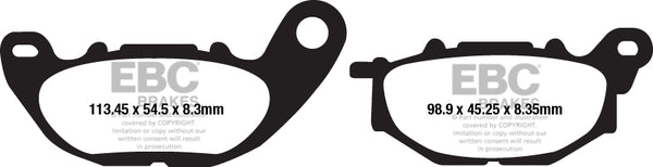 EBC Freed Pad FA a l'air de FA663 organique