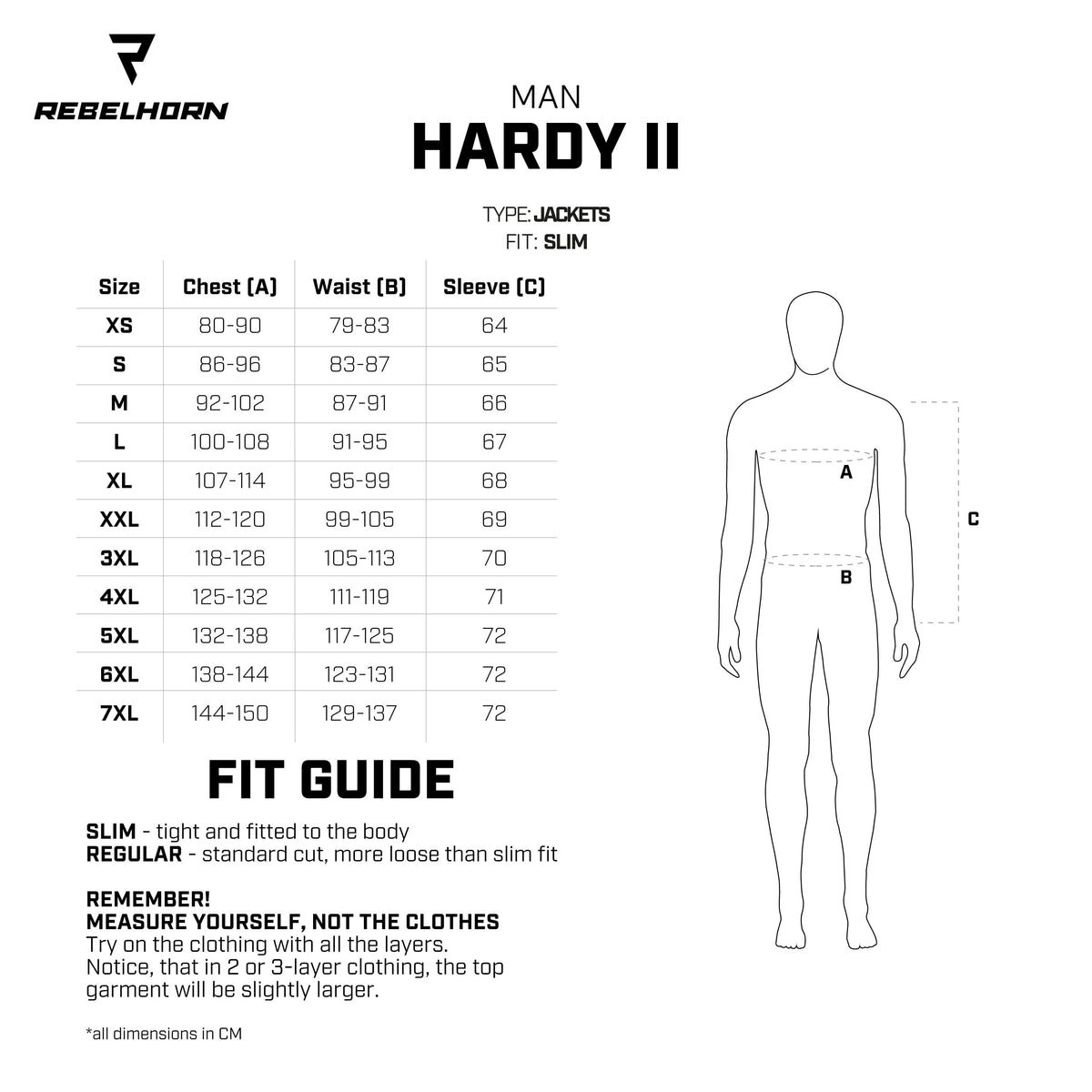 Rebelhorn textiel mc jas Hardy II zwart /griep geel