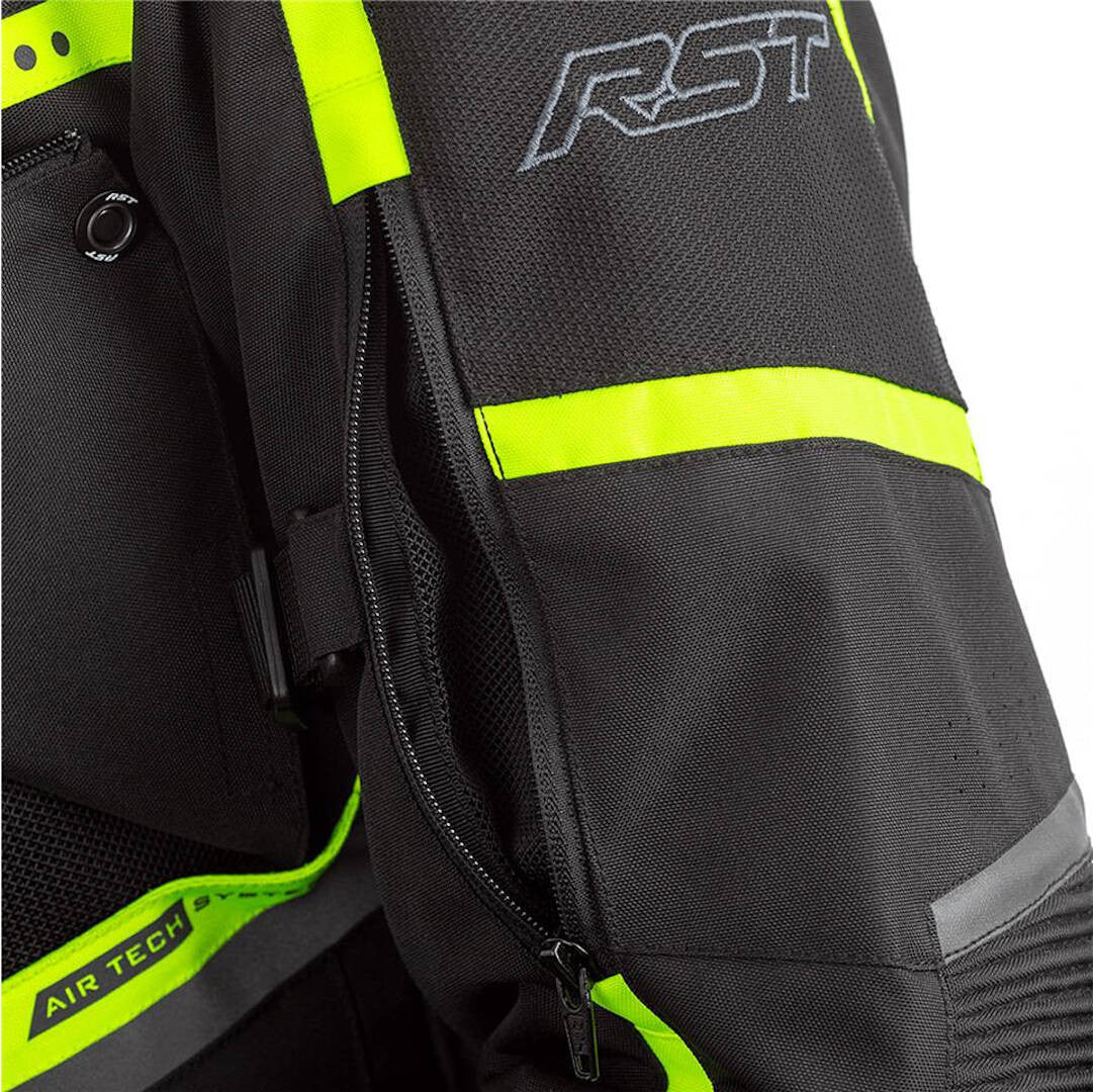 RST Textil Mc-Jacke Maverick Schwarz /Flu 