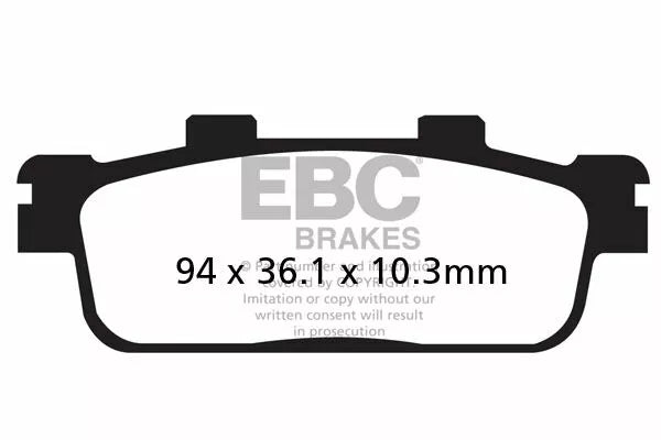 EBC BRAKE PAD CARBON SCOOTER SFAC427