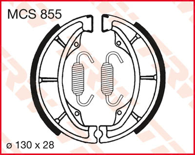 TRW Brake Shoes Trw MCS855 MCS855