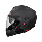 SMK Open MC Helm Hybrid Evo Schwarz