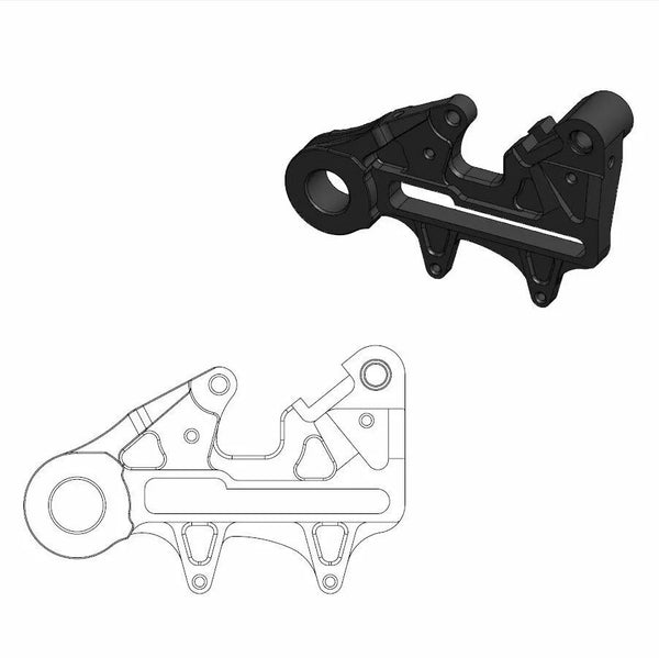 Adaptateur d'étrier de frein Moto-Master 240mm 211133