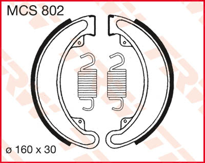TRW Brake Shoes Trw MCS802 MCS802