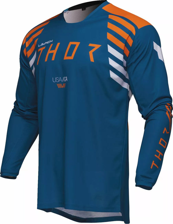 Thor Jersey Launch Zone Blue Lg 2910-8239