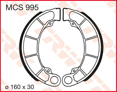 TRW Brake Shoes standard MCS995