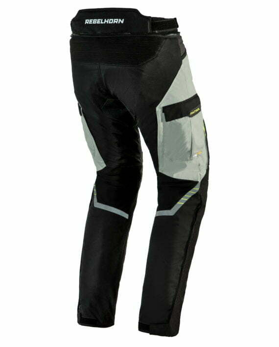 Rebelhorn Textile MC Pants Patrol Schwarz /Grau