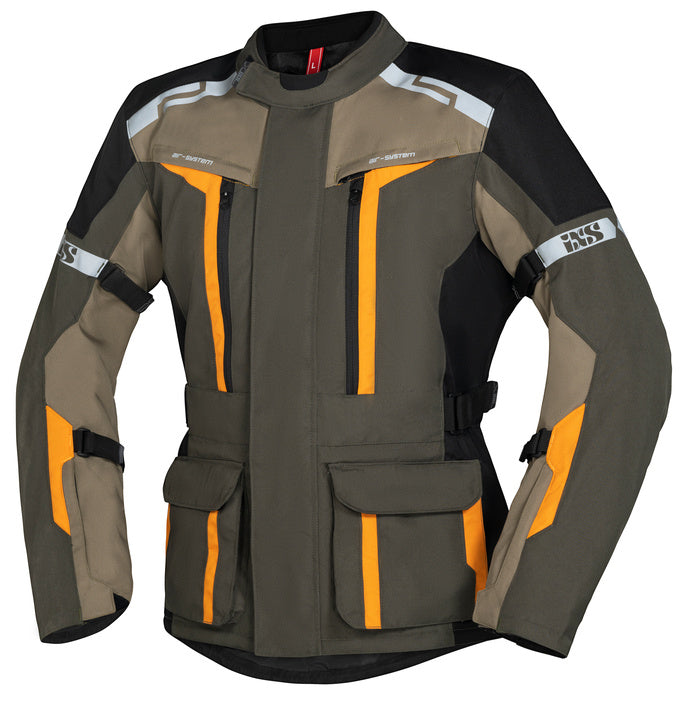 IXS Textile MC-JACK EVANS-ST 2.0 OLIV /SAND /ORANGE