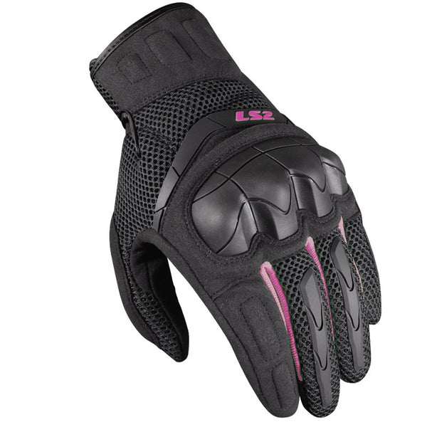 LS2 dames mc-gloves cubra zwart/paars