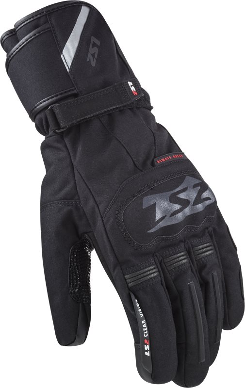 LS2 MC Handschuhe Schneeschwarz