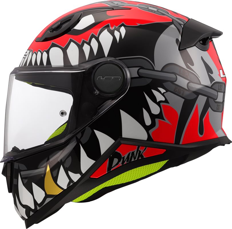 LS2 Child Integral MC Helmet FF812 Punk Gray/Red