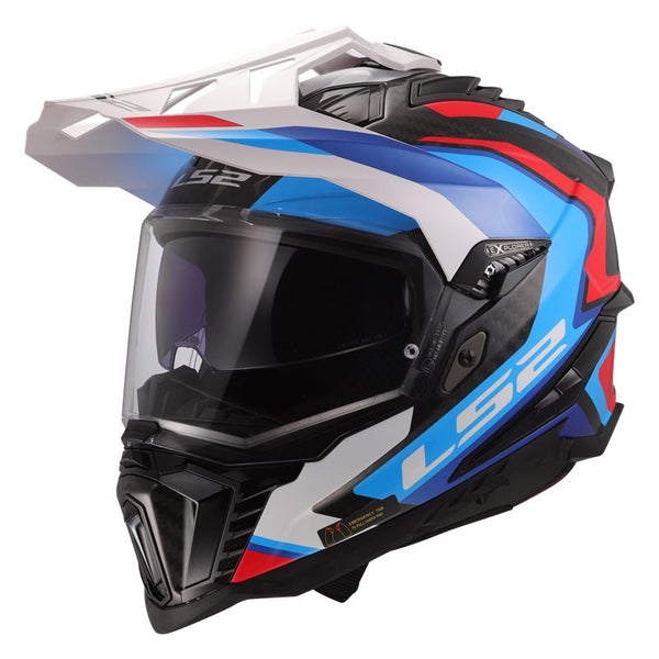 LS2 Adventure MC Casque Explorateur Carbon Frontier Bleu