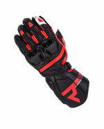 Rebelhorn Sport Motorrad-Handschuhe ST Long Schwarz /Rot 