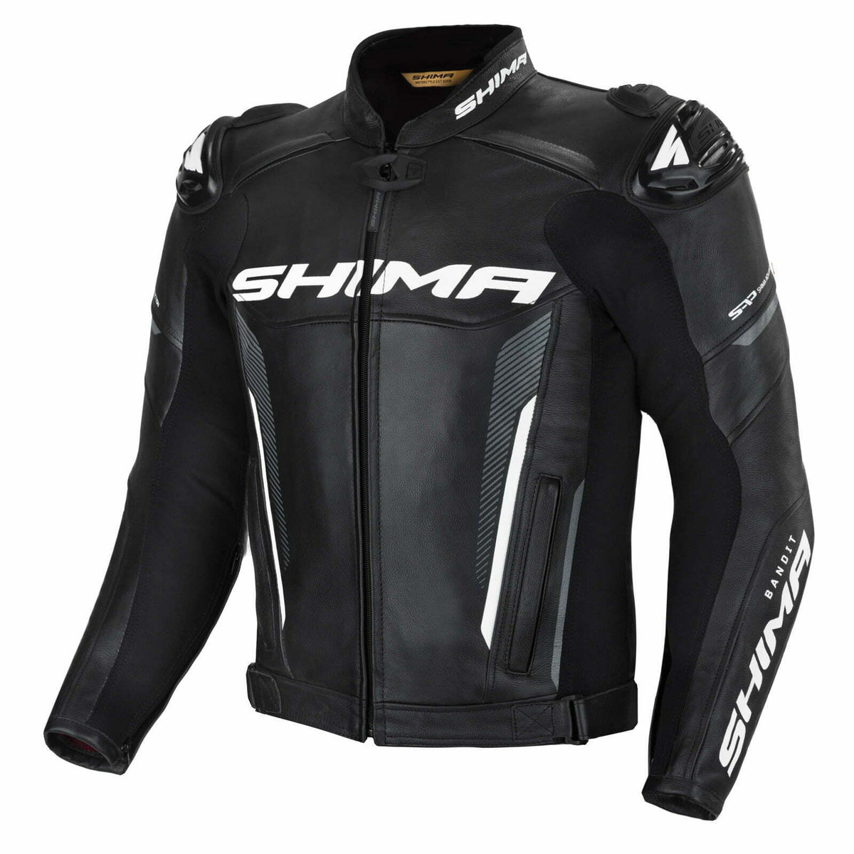 Shima Mc-Leather Jacke Bandit Schwarz