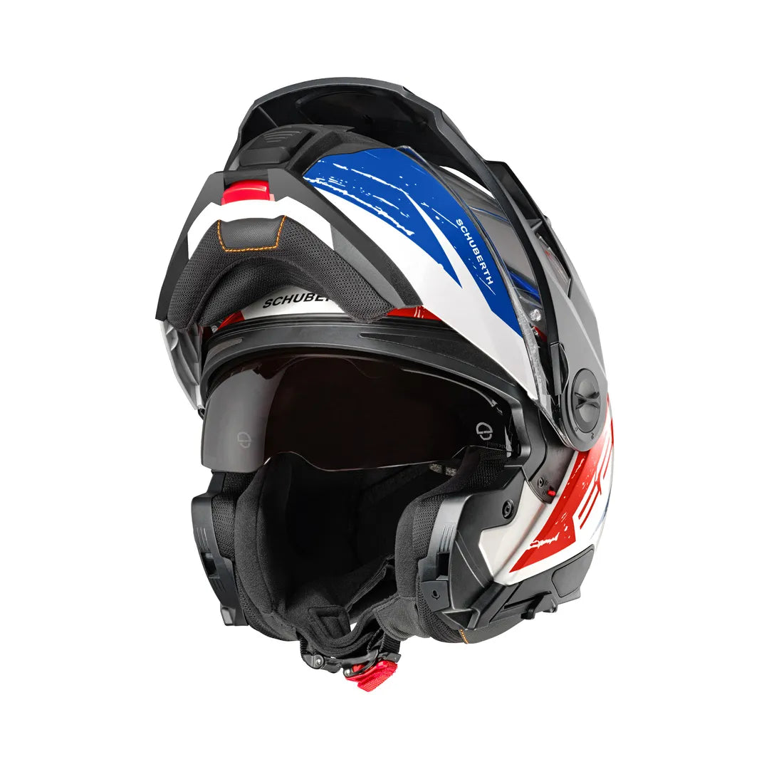 Schuberth Openable MC Helmet E2 Explorer Blue /Red