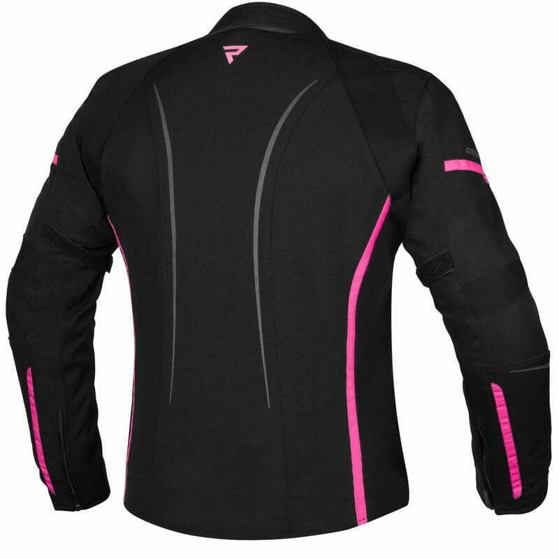 Rebelhorn Dam Textile MC Jacke Luna Black /Pink /Grippe