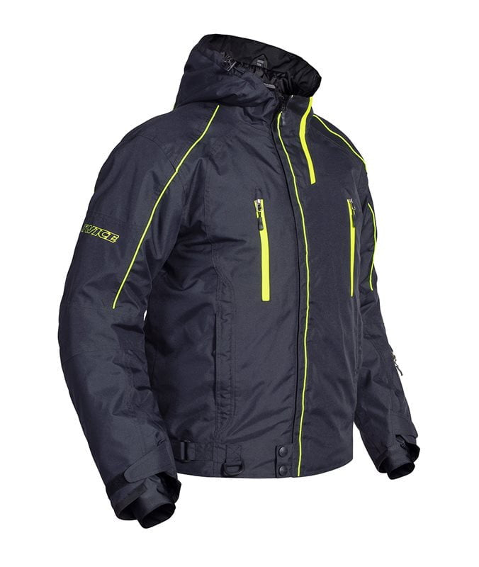 Zweimal Schneemobiljacke Jack schwarz