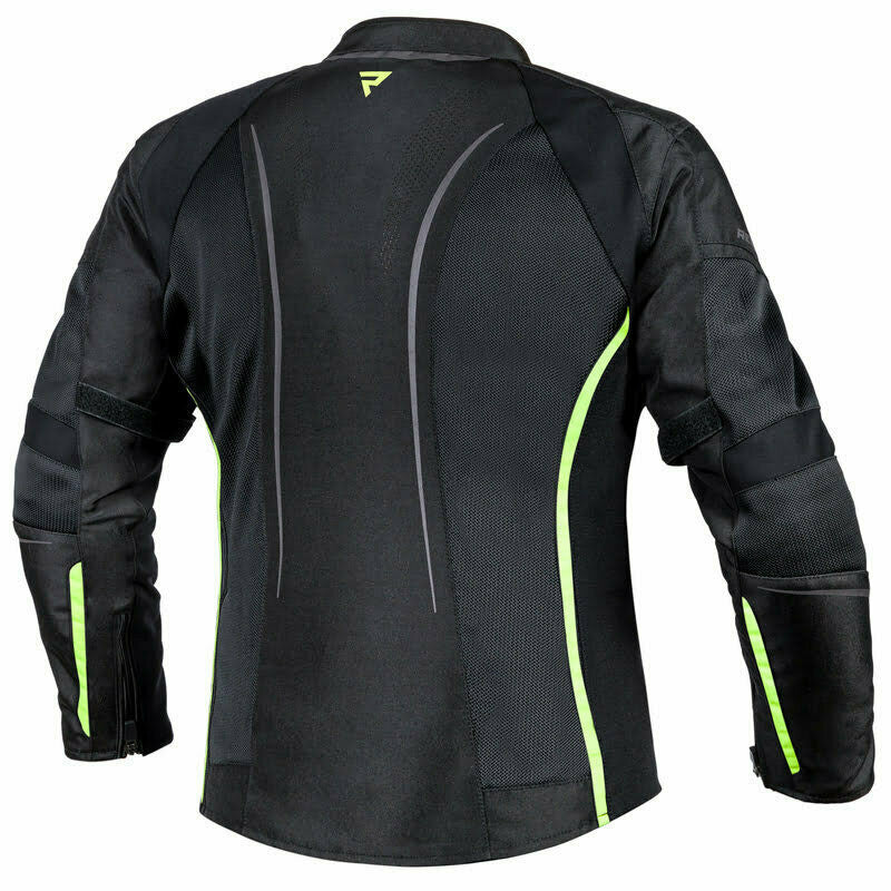 Rebelhorn Dam Textile MC Jacke Flux Schwarz /Grippe