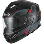 Rocc 810 Openable MC Helmet Black /Red